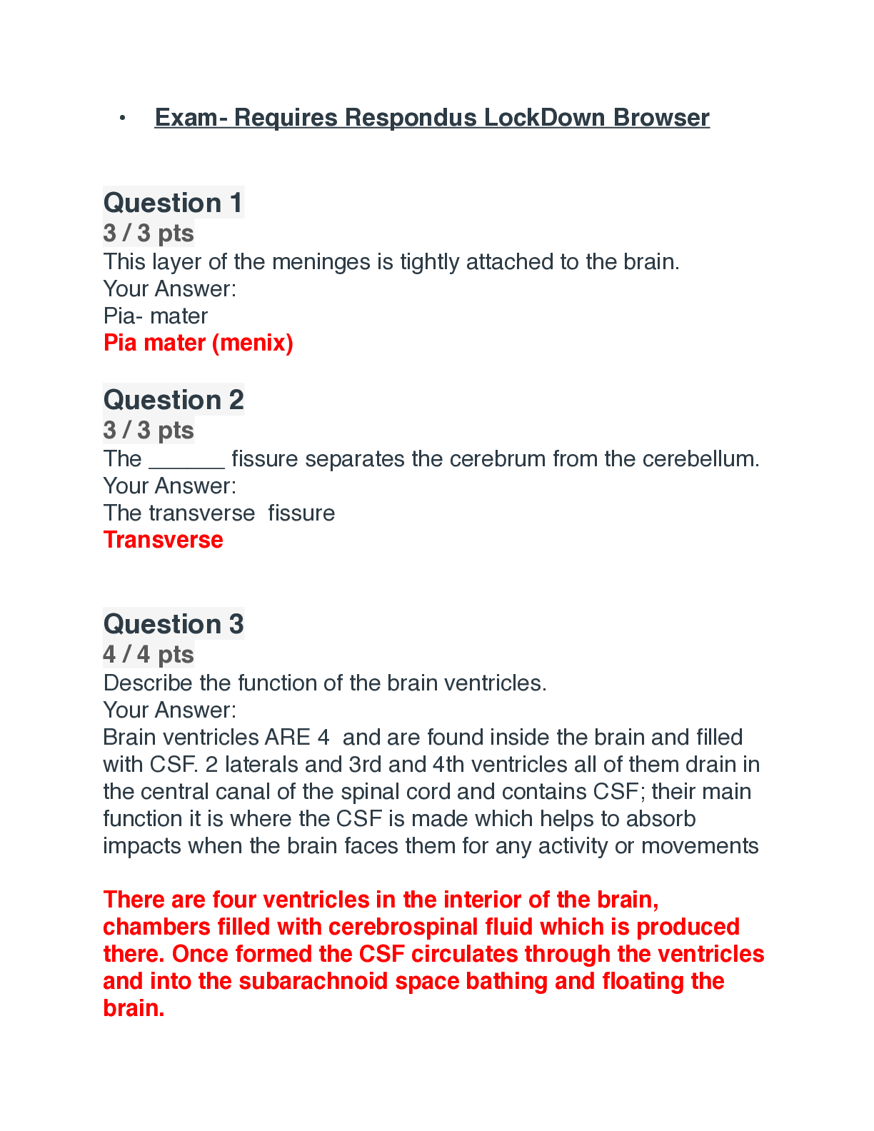 Biod 152 a p ii exam module 2 questions and answers portage